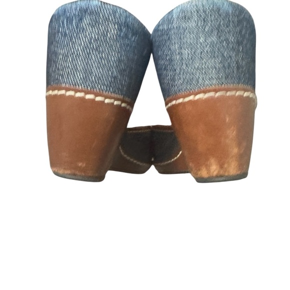 Cole Haan denim chain wedge sandal. 90’s Y2K Britney Spears Paris Hilton vintage - Picture 10 of 13